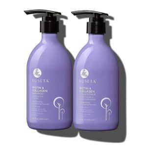 Luseta Glossy Pearl Shampoo and Conditioner Set Smooth & Moisturize, Fight Frizziness and Add Shine,Hydrating for Damaged Hair, Detangle,Nourish Strands,Paraben Free, Sulfate Free